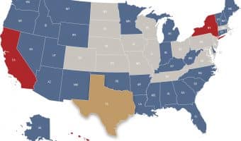Texas reciprocity map