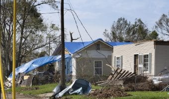 Adjuster working hurricane Laura