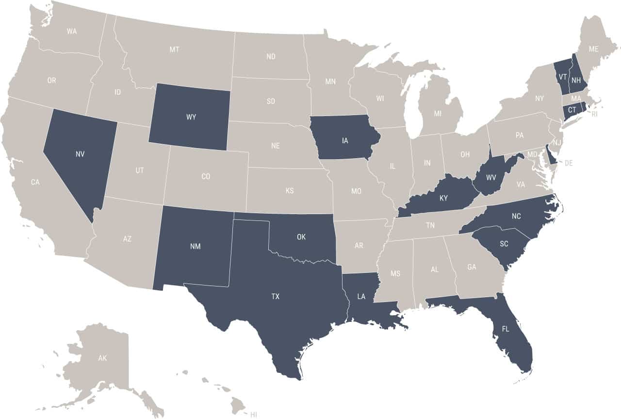 Staff adjuster licensing map